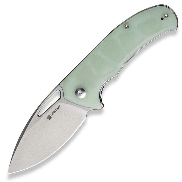 SENCUT Phantara Linerlock Jade G10 Folding 9Cr18MoV Drop Pt Pocket Knife 230142
