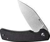 SENCUT Omniform Linerlock Black Micarta Folding 9Cr18MoV Pocket Knife 230642