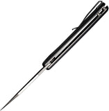SENCUT Omniform Linerlock Black Micarta Folding 9Cr18MoV Pocket Knife 230642