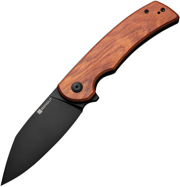 SENCUT Omniform Linerlock Guibourtia Wood Folding 9Cr18MoV Pocket Knife 230643