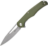 SENCUT Citius Linerlock OD Green G10 Folding 9Cr18MoV Drop Pt Pocket Knife 01A