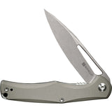 SENCUT Citius Linerlock Tan G10 Folding 9Cr18MoV Drop Point Pocket Knife 01B