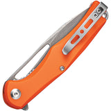 SENCUT Citius Linerlock Orange G10 Folding 9Cr18MoV Drop Point Pocket Knife 01C
