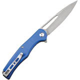 SENCUT Citius Linerlock Blue G10 Folding 9Cr18MoV Drop Point Pocket Knife 01D