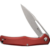 SENCUT Citius Linerlock Burgundy G10 Folding 9Cr18MoV Drop Pt Pocket Knife 01E