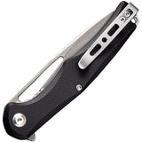 SENCUT Citius Linerlock Black G10 Folding 9Cr18MoV Drop Point Pocket Knife 01F