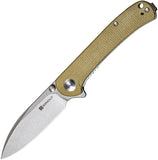 SENCUT Scepter Pocket Knife Linerlock Green Micarta Folding 9Cr18MoV Blade 03E