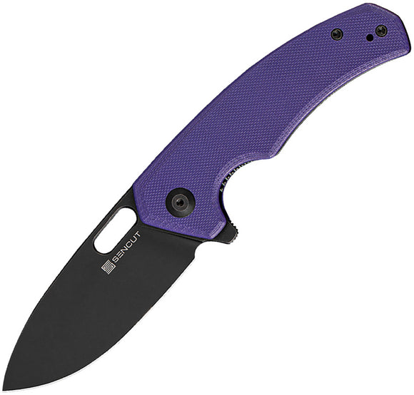 SENCUT Acumen Pocket Knife Linerlock Purple G10 Folding 9Cr18MoV Blade 06D