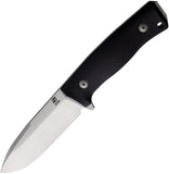 Saturn Knives Mimas Black Micarta Sleipner Steel Fixed Blade Knife 01MB