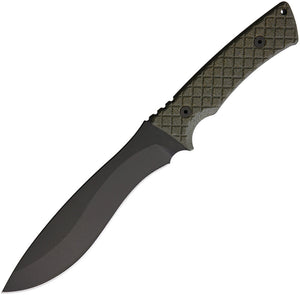 Spartan Blades 10.5" Machai Green Micarta 1095 Fixed Blade Knife + Sheath 002bkgr