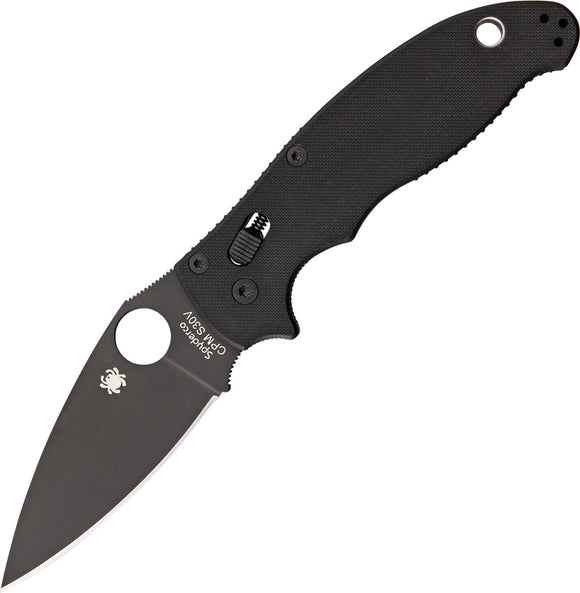 Spyderco Manix 2 Black Folding Pocket Knife 3-3/8
