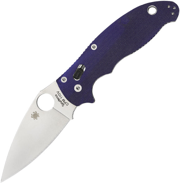 Spyderco Manix 2 Dark Blue G10 Folding Pocket Knife USA Made 101GPDBL2