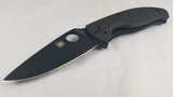 Spyderco Tenacious Folding Black Carbon Fiber Pocket Knife Reversible 122CFBBKP