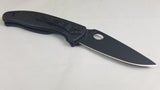 Spyderco Tenacious Folding Black Carbon Fiber Pocket Knife Reversible 122CFBBKP