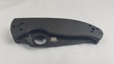 Spyderco Tenacious Folding Black Carbon Fiber Pocket Knife Reversible 122CFBBKP