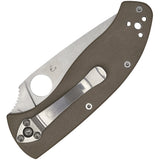 Spyderco Tenacious Linerlock Brown G10 Folding CPM-M4 Pocket Knife 122GBNM4P