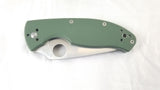 SPYDERCO Green G-10 TENACIOUS Serrated COMBO Folding Pocket Knife - 122gpsgr