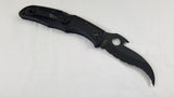 Spyderco Matriarch 2 Lockback Folding Serrated Blade Black Handle Knife 12SBBK2W