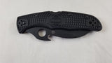 Spyderco Matriarch 2 Lockback Folding Serrated Blade Black Handle Knife 12SBBK2W