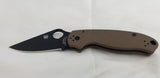 Spyderco Para 3 Compression Lock Earth brown Exclusive S35Vn Folding Knife 223gpbnbk