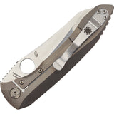 Spyderco Paysan Folding S90V R.I.L Titanium Pocket Knife   OPEN BOX