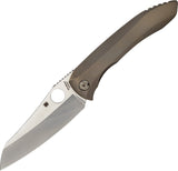 Spyderco Paysan Folding S90V R.I.L Titanium Pocket Knife   OPEN BOX