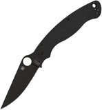 Spyderco Military 2 Compression Lock Black G10 Folding S30V Pocket Knife 36GPBK2