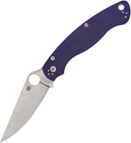 Spyderco Military 2 Linerlock Dark Blue Folding CPM S110V Pocket Knife 36GPDBL2