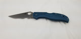 Spyderco Stretch 2 Lockback Blue FRN Folding Bohler K390 Pocket Knife 90FP2K390