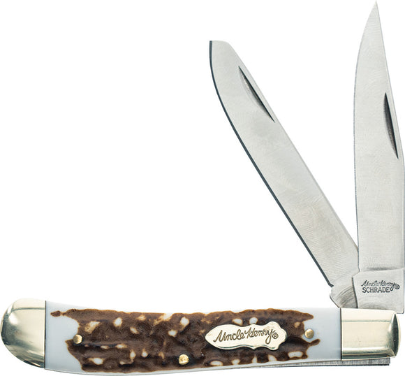 Schrade Uncle Henry Pro Trapper Staglon Folding Pocket Knife 1135999