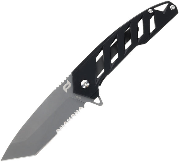 Schrade Ventricle Framelock Black Stainless Folding AUS-10A Pocket Knife 1159322