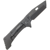 Scharde Girder Folding Pocket Knife Framelock Grey Stainless AUS-8 1182505
