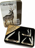 Schrade Uncle Henry 3 piece Folding Stag Knife Gift Set 1105612