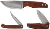 Schrade Uncle Henry Fixed & Folder Brown Wood 3 Pc Gift Set 1183286