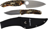 Schrade Uncle Henry Fixed & Folder Staglon 3 Pc Combo Set 1200433