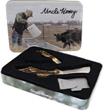 Schrade Uncle Henry Fixed & Folder Staglon 3 Pc Money Clip Gift Set 1200449