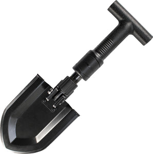 Schrade Folding Shovel Black 1055 Carbon Steel 10 7/8" Closed SH1