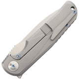 Liong Mah Designs Slim Daily Carry 2 Gray Titanium Folding Pocket Knife