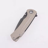 Shieldon Relicanth Linerlock Desert Tan G10 Folding D2 Steel Pocket Knife 7070G1