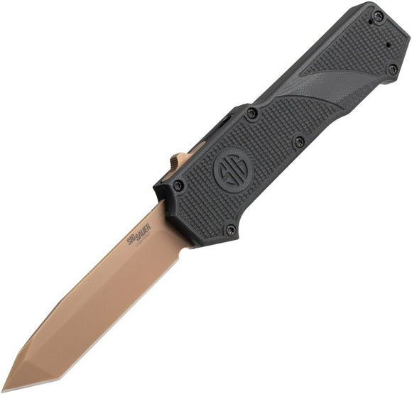 Sig Automatic Compound Knife OTF Black G10 CPM-S30V Tanto Dark Earth Blade 36020