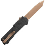 Sig Automatic Compound Knife OTF Black G10 CPM-S30V Tanto Dark Earth Blade 36020