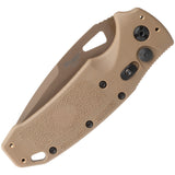 Sig Automatic K320A Knife Button Lock Coyote Tan CPM-S30V Stainless Serrated Blade 36333