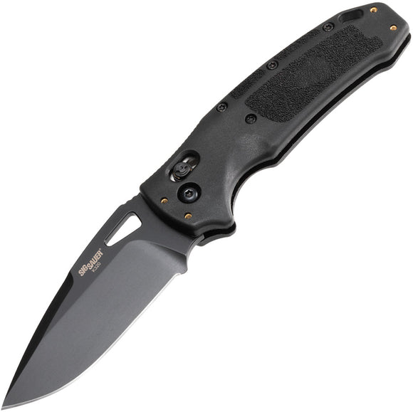 Sig Nitron Black Able Lock CPM S30V Drop Point Folding Knife 36370