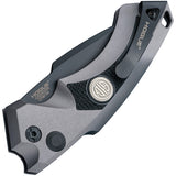 Sig Automatic EX-A05 Knife Button Lock Gray Aluminum & Black G10 CPM-154 Blade 36532