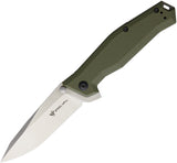 Steel Will Apostate Framelock OD Green G10 & Titanium Handle S35VN Folding Knife 1152