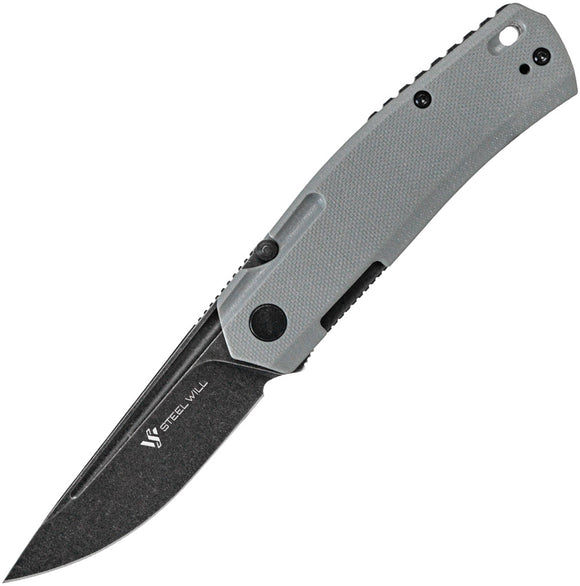 Steel Will Fjord F71 Linerlock Gray G10 Folding D2 Steel Pocket Knife F7128