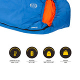 Snugpak Softie 6 Twilight Camping & Hiking Survival Blue Sleeping Bag 91020
