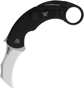Krudo SNAGbit Framelock Black Stainless & G10 Folding 9Cr18MoV Pocket Knife 061