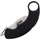 Krudo SNAGbit Framelock Black Stainless & G10 Folding 9Cr18MoV Pocket Knife 061