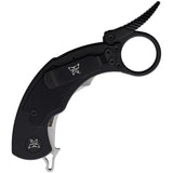 Krudo SNAG Framelock Black Stainless & G10 Folding 9Cr18MoV Pocket Knife 088